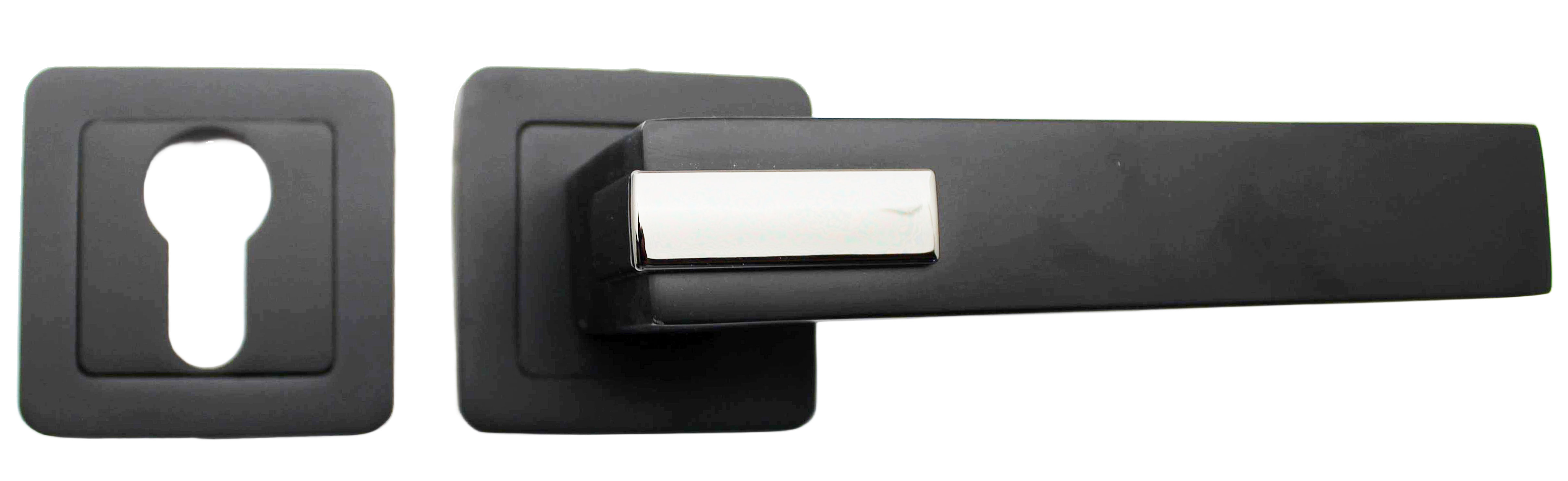 Robustline Rose Handles Door Handle (alum) Square Rose Type Dh22-Nd12 Door Handles Premium Hardware for Door Cabinet Window Furniture and Interior Use